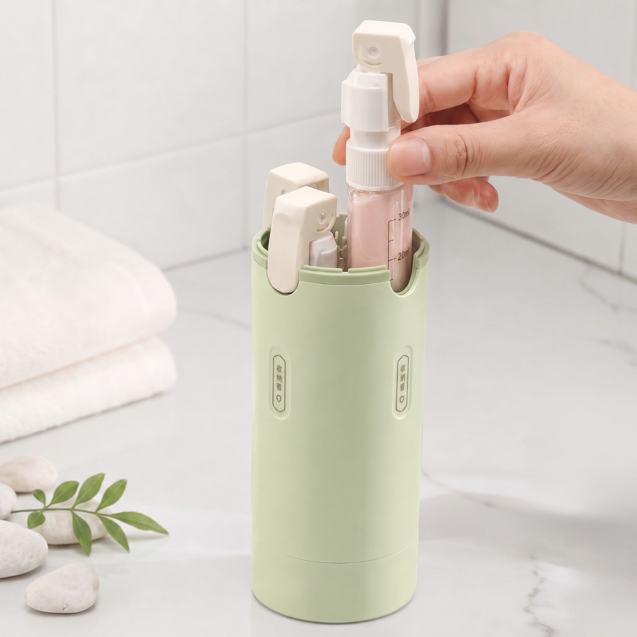 Trippio Pocket System Zestaw Podróżny 4 w 1 z Dozownikami 30ml