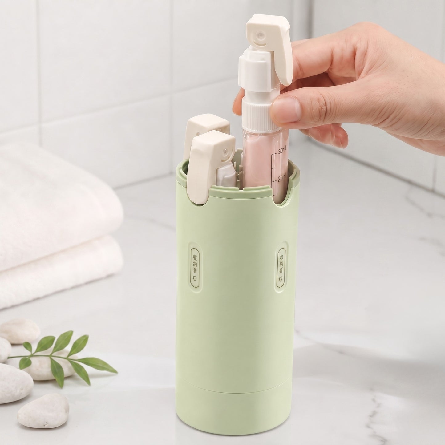 Trippio Pocket System Zestaw Podróżny 4 w 1 z Dozownikami 30ml